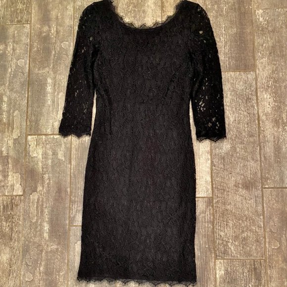 *NOT FOR SALE/SOLD* Aritzia Babaton Black Lace Dress (Sz 2) - Picture 1 of 4